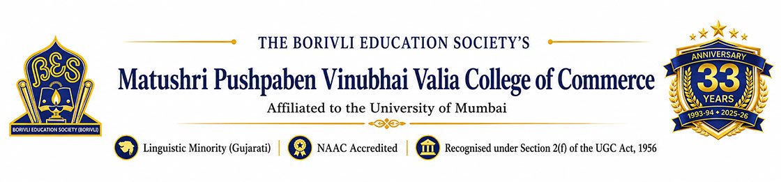 Matushri Pushpaben Vinubhai Valia College of Commerce logo