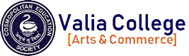 Cosmopolitan's Valia college of commerce logo