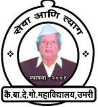 Kai. Babasaheb Deshmukh Gorthekar, Arts, Commerce & Science College Umri Dist. Nanded-431807 logo