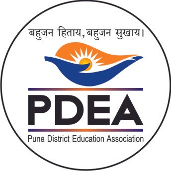 Pune District Education Association's Annasaheb Waghire College logo