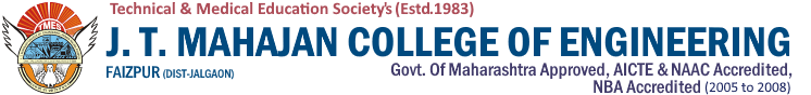 T.M.E. Society's J.T.Mahajan College of Engineering, Faizpur logo