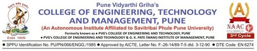 PVG's College of Engineering, Technology & Management logo
