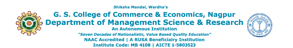 Dept. of Management Studies, G.S. College of Commerce and Economics, Nagpur logo