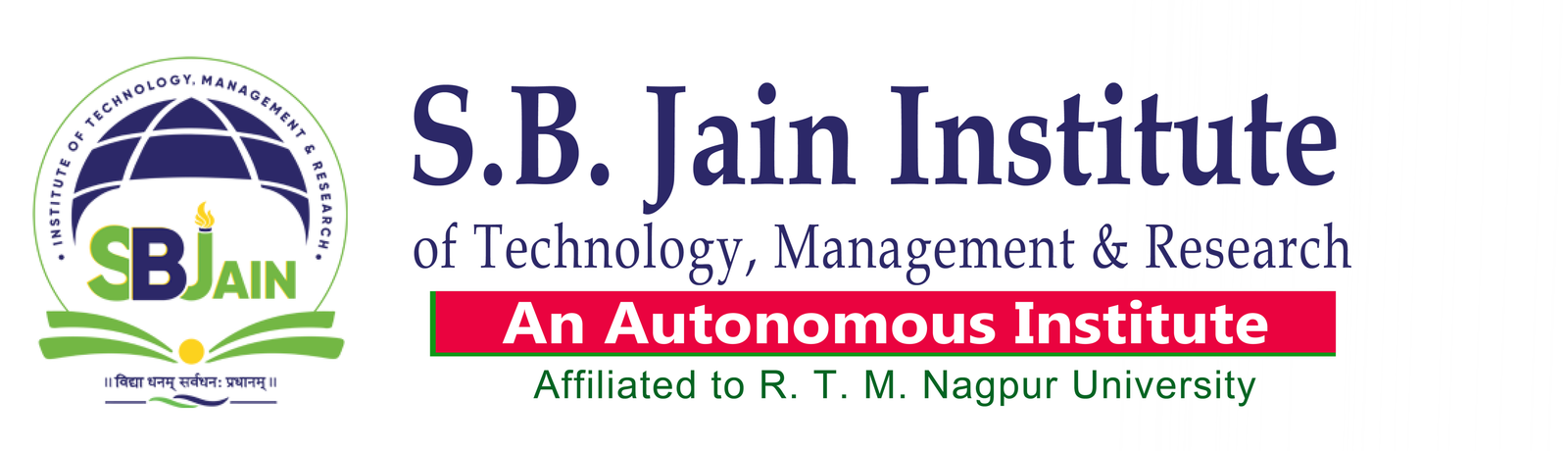 Sir Shantilal Badjate Charitable Trust's S. B. Jain Institut of technology, Management and Research, Nagpur logo